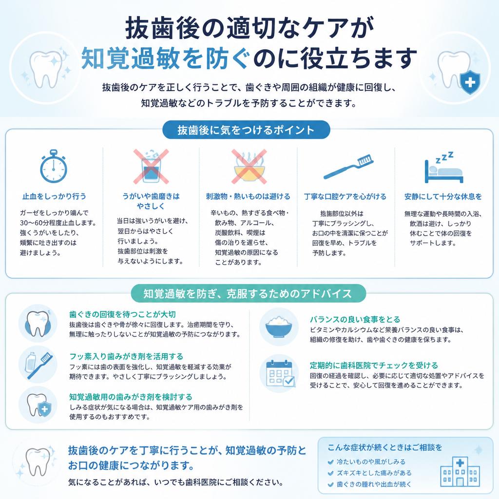 抜歯後のケアとその重要性