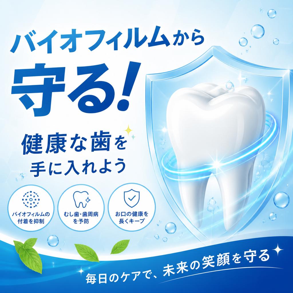 バイオフィルムから守る！健康な歯を手に入れよう
