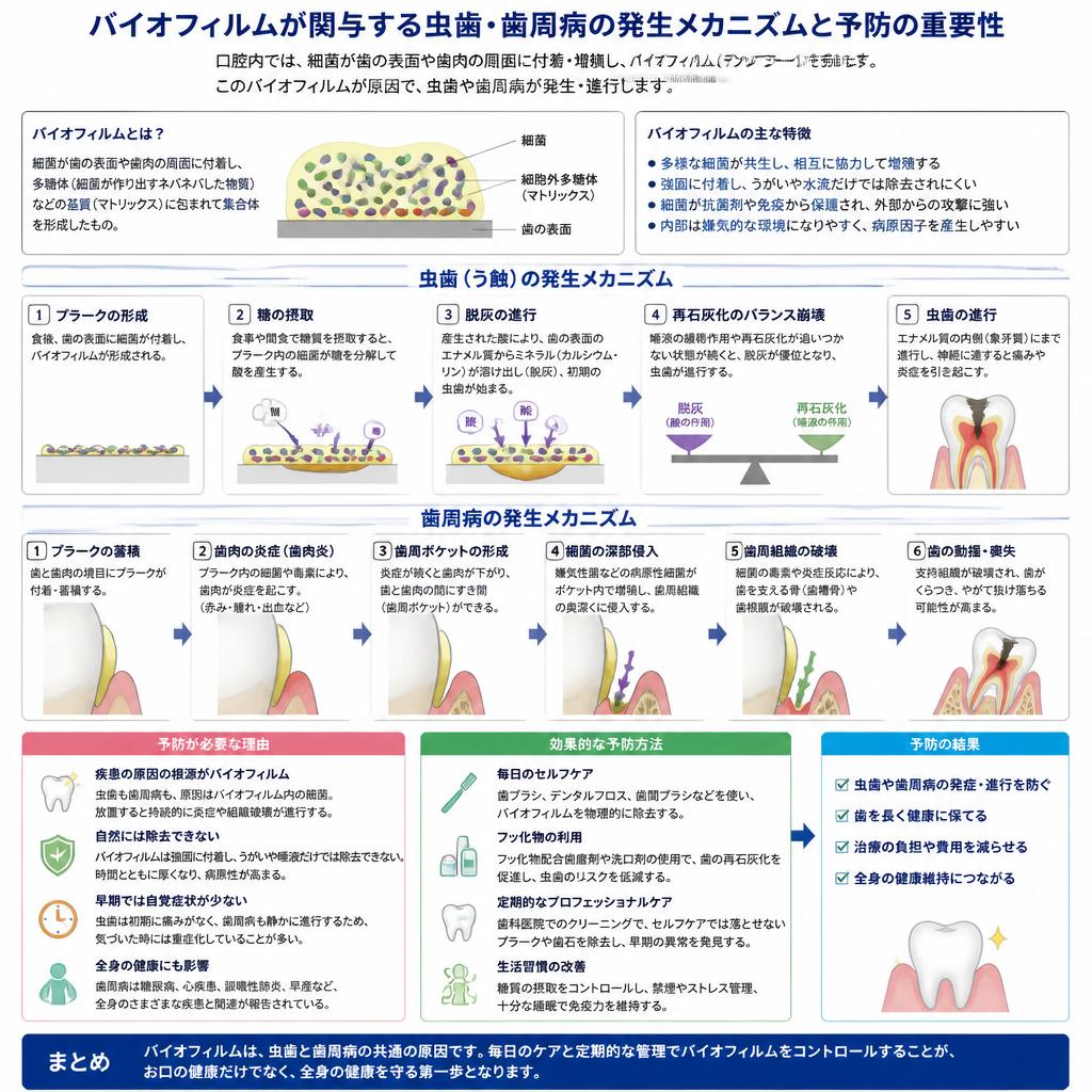 虫歯と歯周病の関係