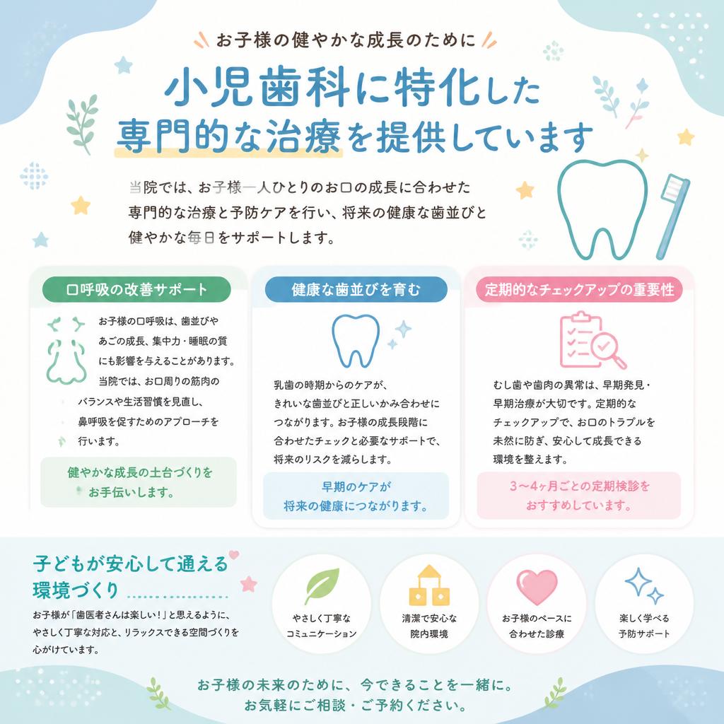 小児歯科での取り組み