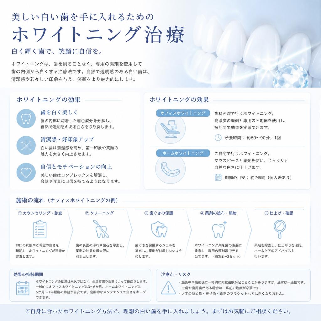ホワイトニングで笑顔に自信を