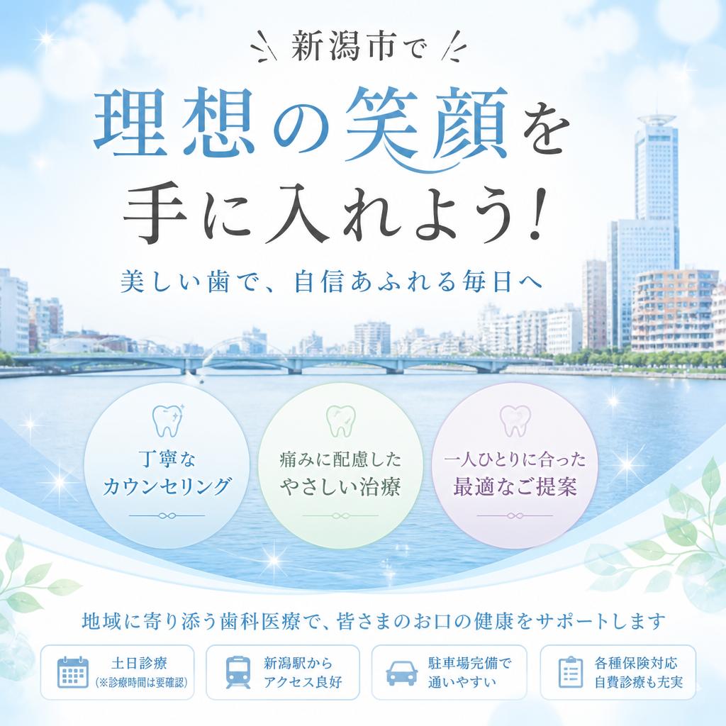 新潟市で理想の笑顔を手に入れよう！