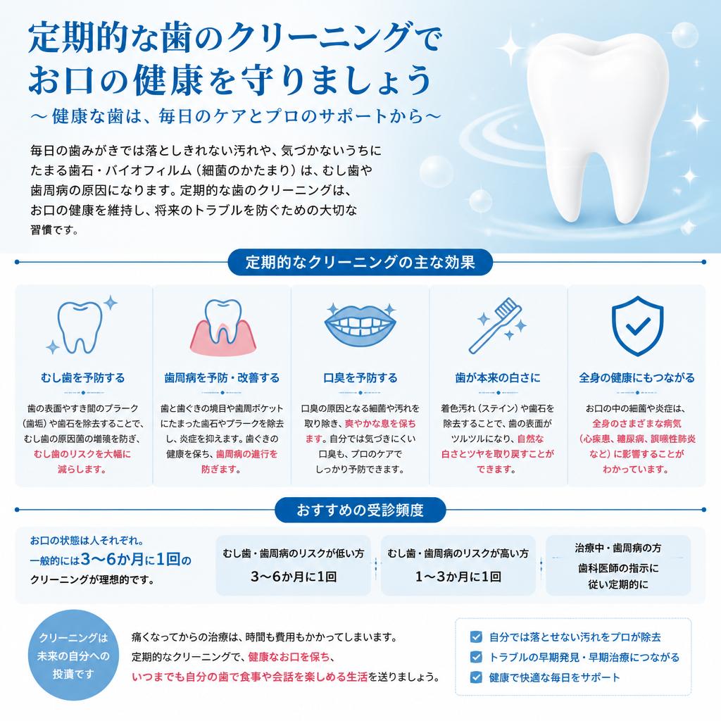 2. 歯のクリーニングの効果