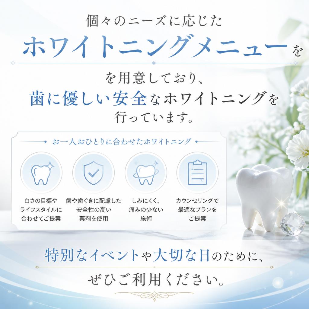 美しい笑顔を引き出すホワイトニング