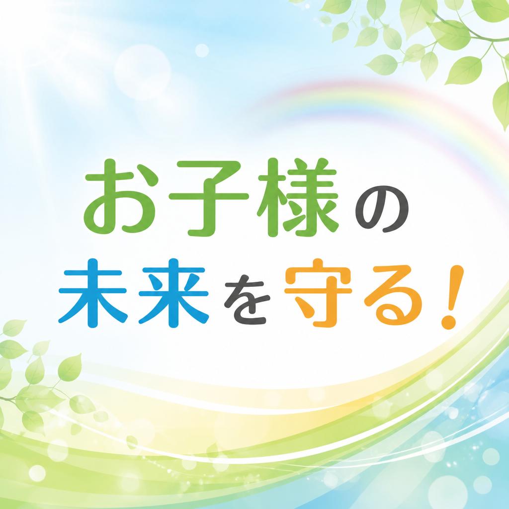 お子様の未来を守る！