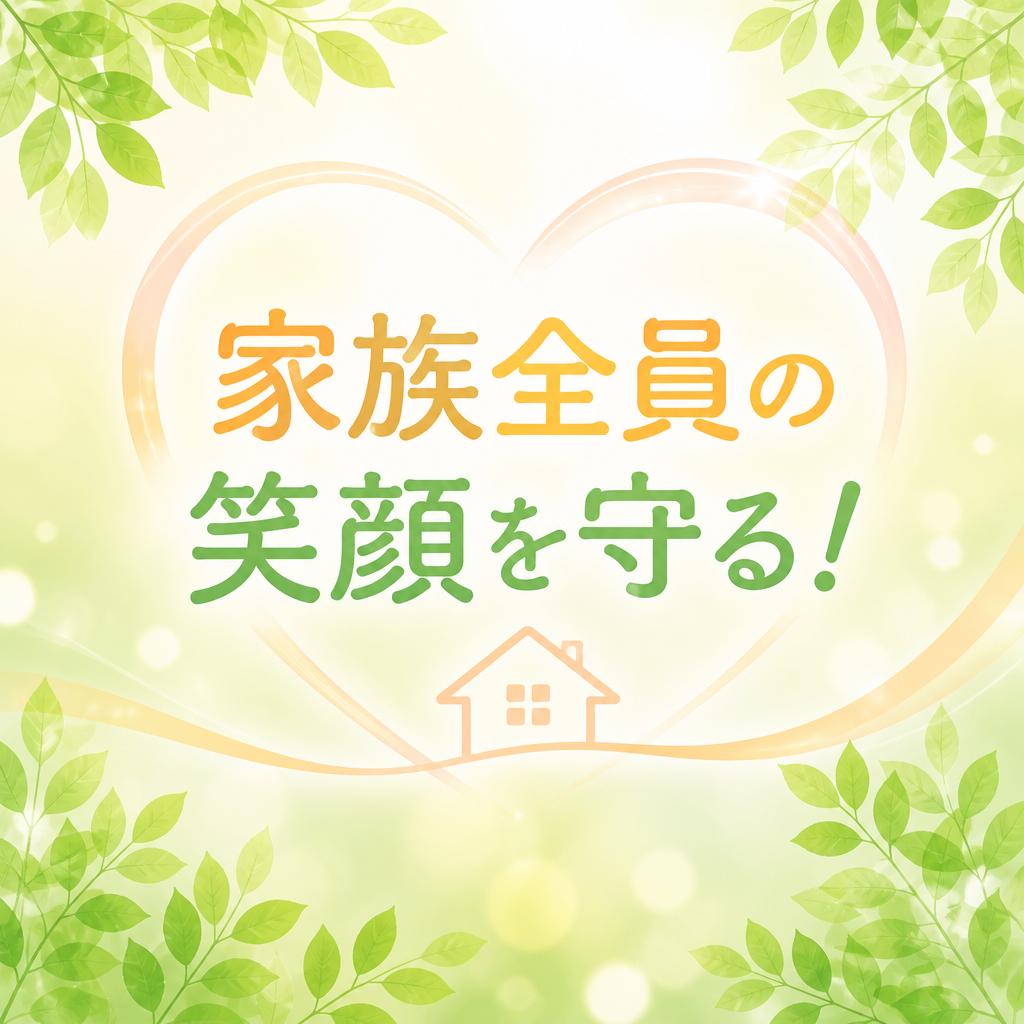 家族全員の笑顔を守る！