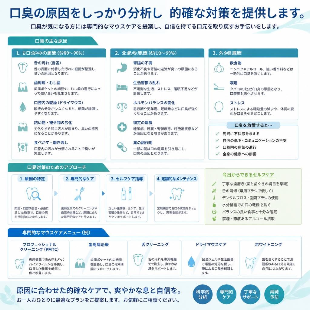 口臭対策: 自信を持てる口元へ