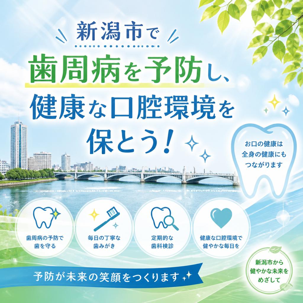 新潟市で歯周病を予防し、健康な口腔環境を保とう！